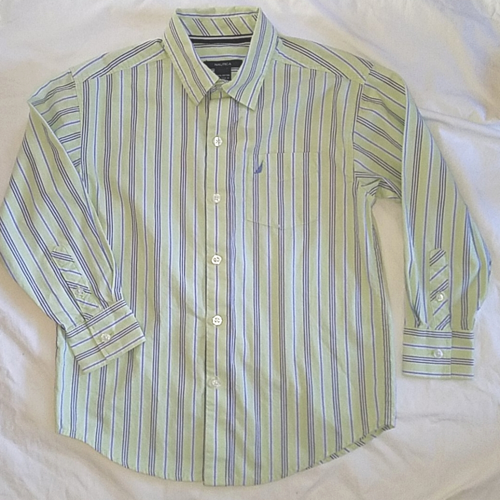 Nautica Boys Long Sleeve Dress Shirt